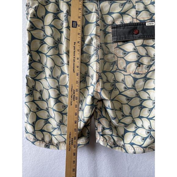 Katin USA Surf Co. Board Shorts Mens Size 32 Surfing Swim Trunks Gray Blue - Picture 7 of 13